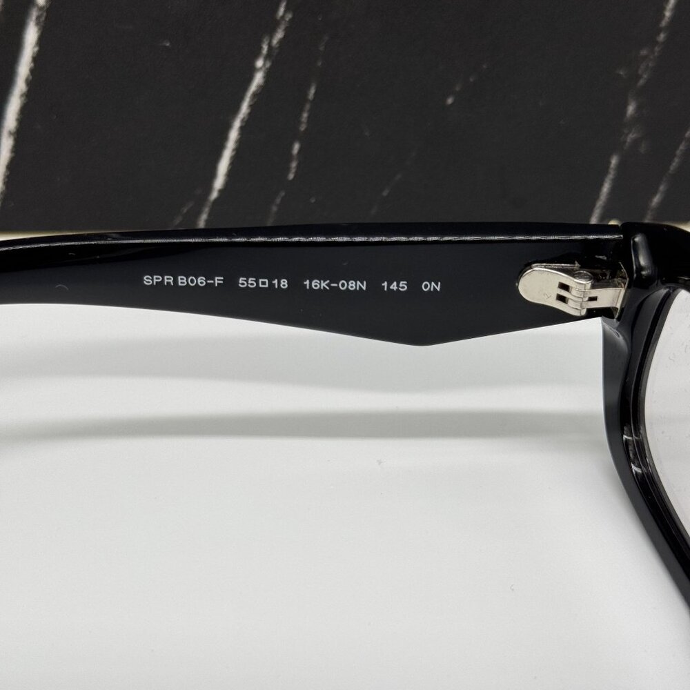 NEW PRADA PRB06SF 16K08N BLACK UNISEX EYEGLASSES PRADA PR B06SF 16K08N - Picture 8 of 10